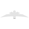 Ekena Millwork Alberta Architectural Grade PVC Gable Bracket, 72"W x 18"H x 2"D x 6"F, 6/12 Pitch GBP072X18X0206ALB00 - alternate 5